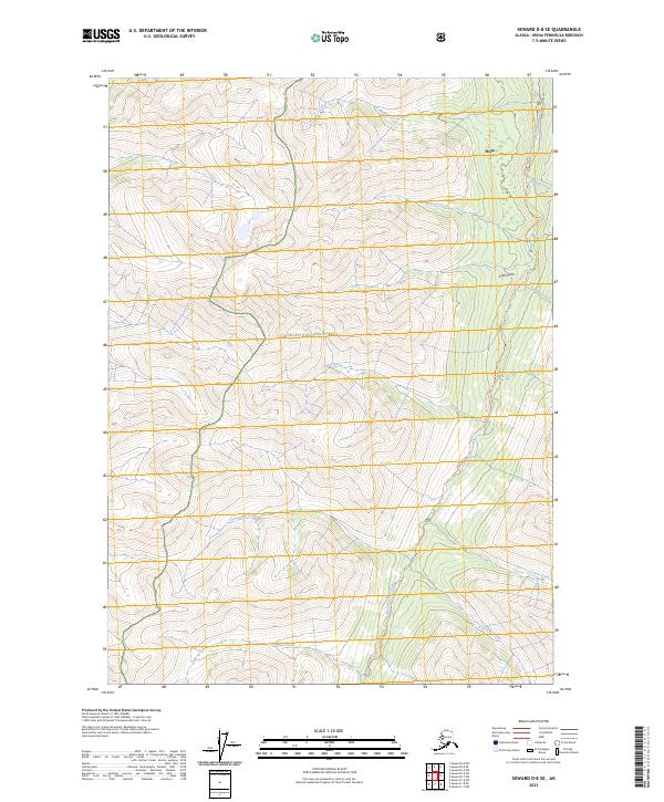 Seward D-8 SE 2023 topographic map thumbnail