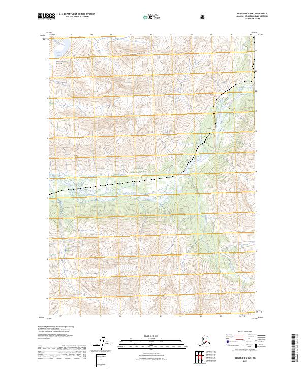 Seward C-6 SW topographic map thumbnail