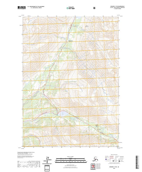 Seward C-7 SW 2023 topographic map thumbnail