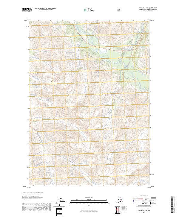 Seward C-7 NE topographic map thumbnail