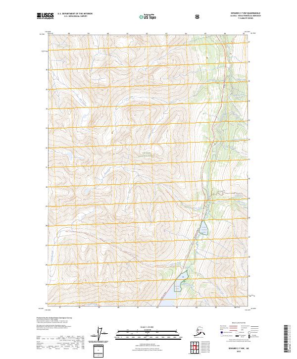 Seward C-7 NW topographic map thumbnail