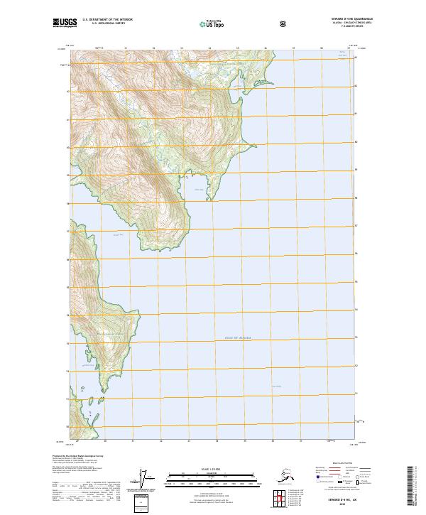 Seward D-4 NE 2023 topographic map thumbnail