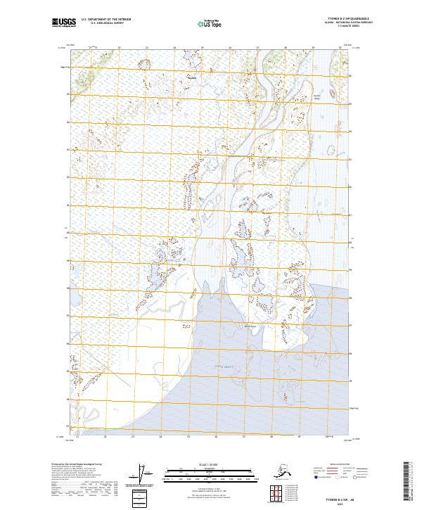 Tyonek B-2 SW 2023 topographic map thumbnail