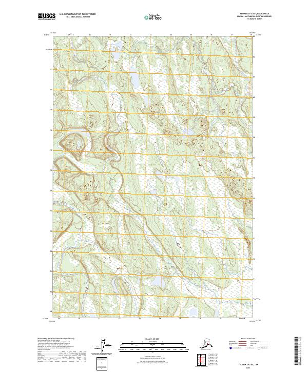 Tyonek D-2 SE 2023 topographic map thumbnail