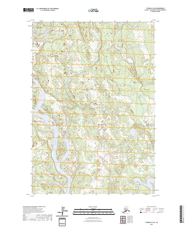 Tyonek D-2 SW topographic map thumbnail