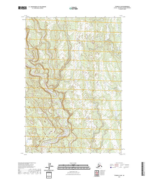 Tyonek D-2 NW 2023 topographic map thumbnail