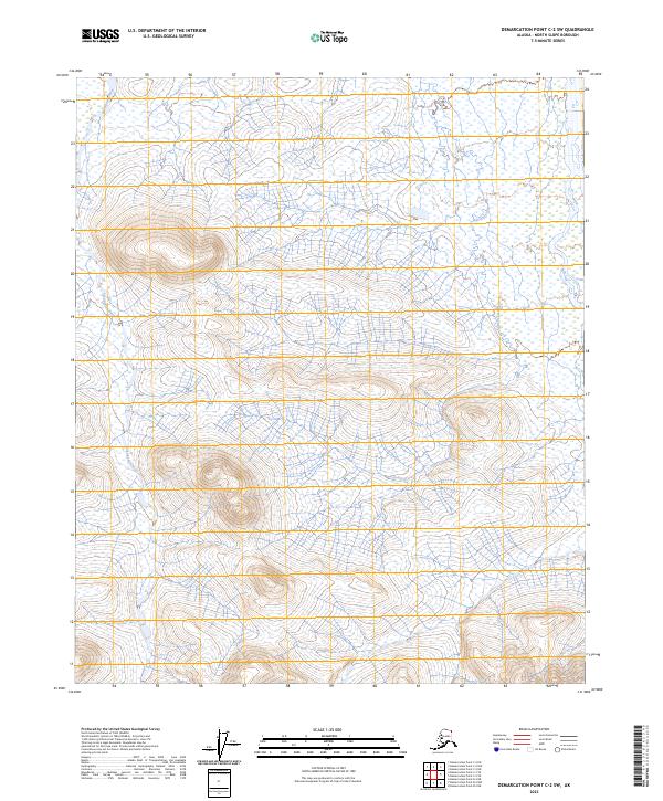 Demarcation Point C-2 SW topographic map thumbnail