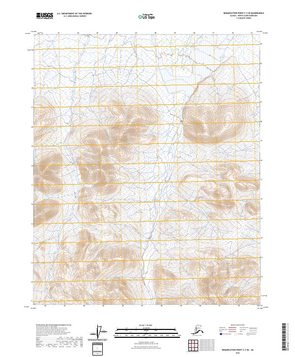 Demarcation Point C-3 SE topographic map thumbnail
