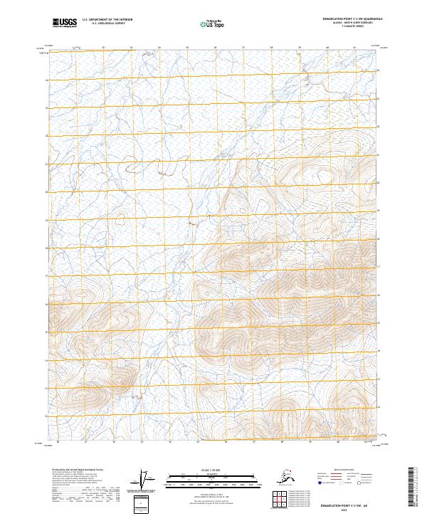 Demarcation Point C-3 SW topographic map thumbnail