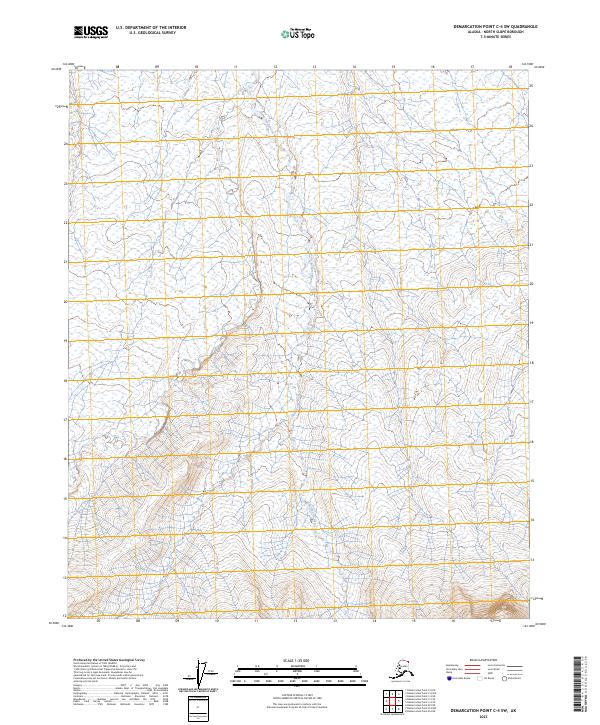 Demarcation Point C-4 SW topographic map thumbnail