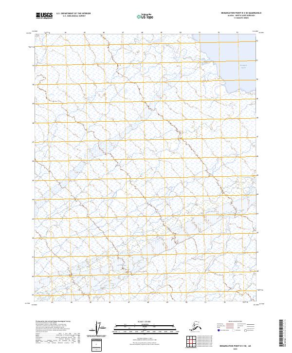 Demarcation Point D-3 SE topographic map thumbnail
