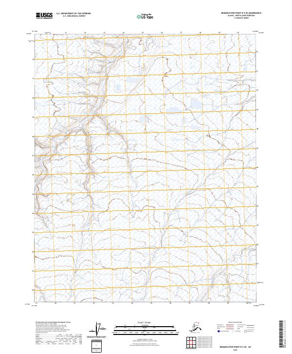 Demarcation Point D-4 SE topographic map thumbnail