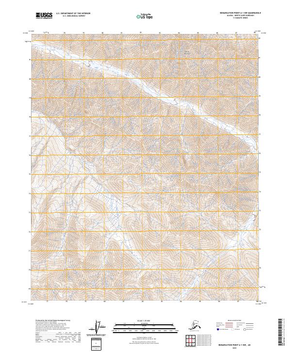 Demarcation Point A-1 NW topographic map thumbnail