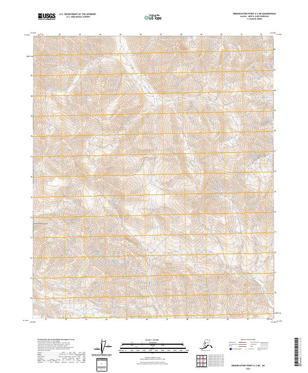 Demarcation Point A-3 NE topographic map thumbnail