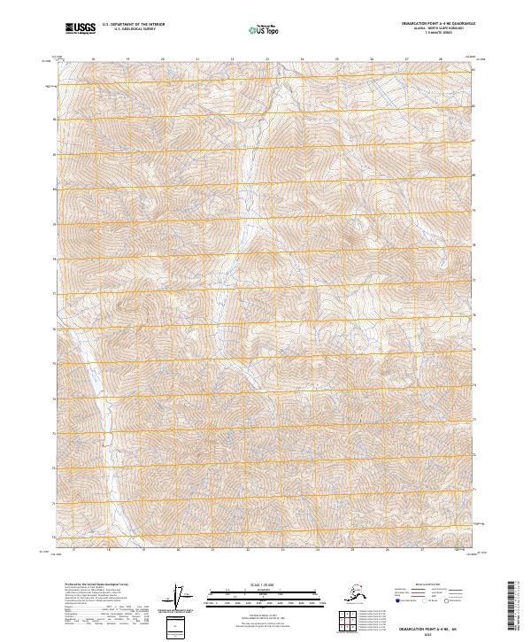 Demarcation Point A-4 NE topographic map thumbnail