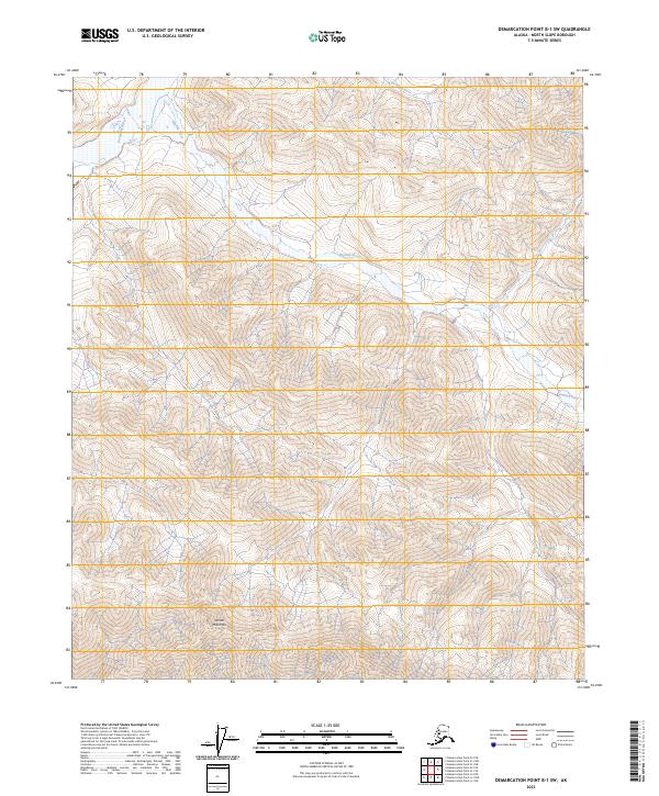 Demarcation Point B-1 SW topographic map thumbnail