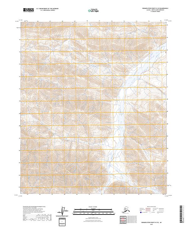 Demarcation Point B-2 SE topographic map thumbnail