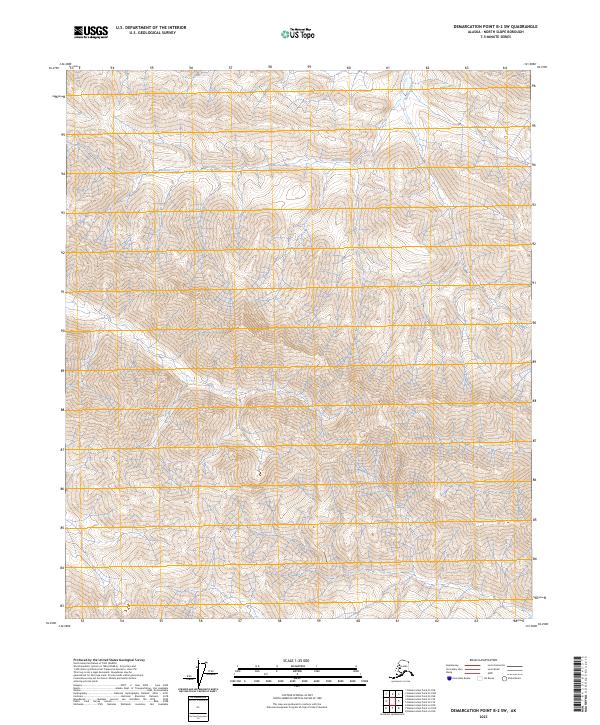 Demarcation Point B-2 SW topographic map thumbnail
