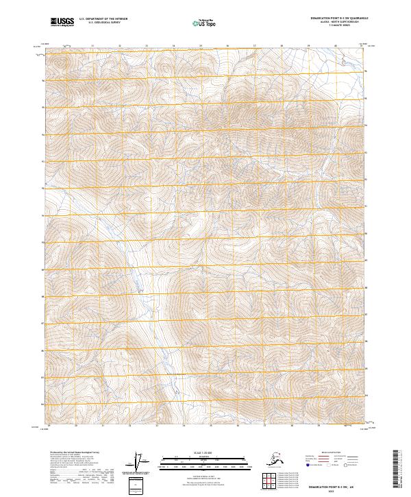 Demarcation Point B-3 SW topographic map thumbnail