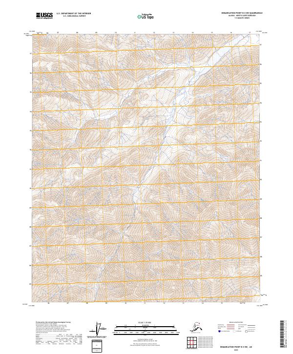 Demarcation Point B-4 SW topographic map thumbnail