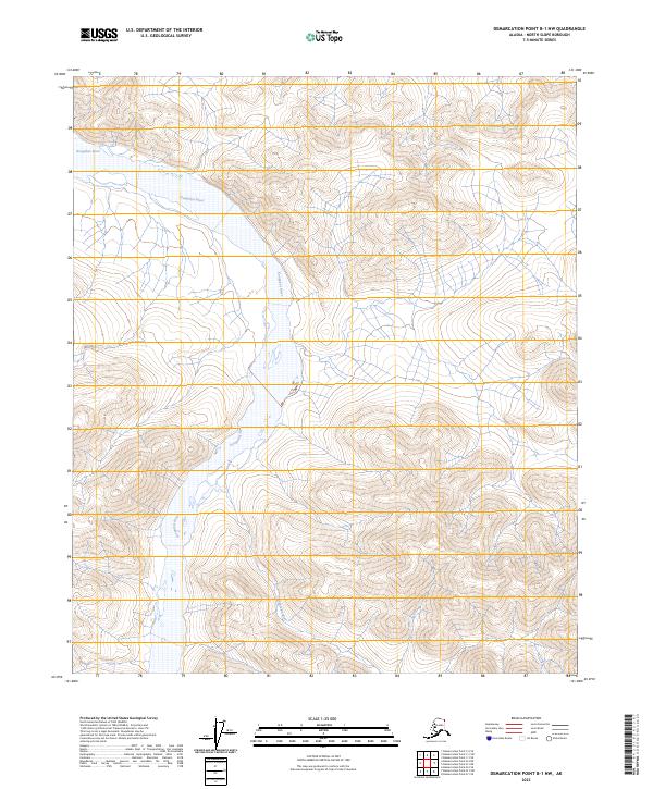 Demarcation Point B-1 NW topographic map thumbnail