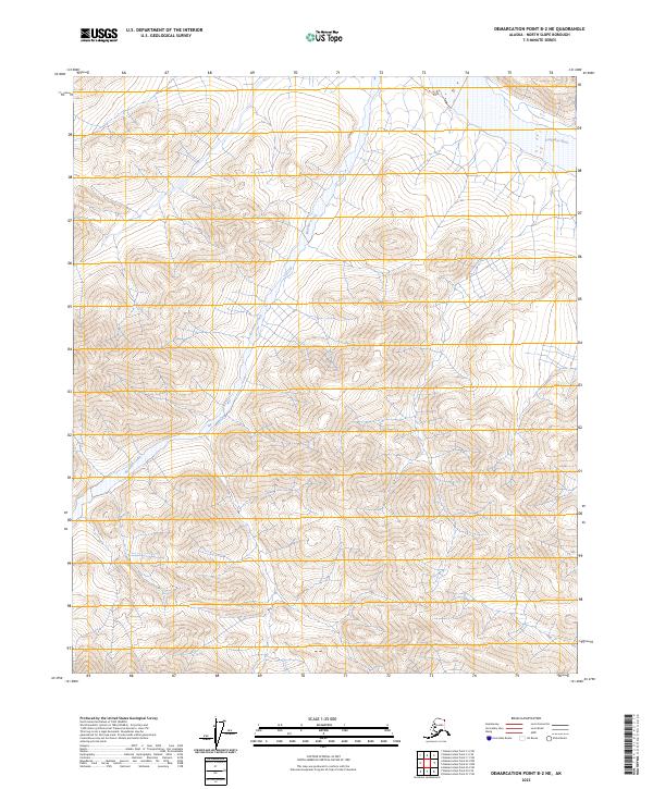 Demarcation Point B-2 NE topographic map thumbnail