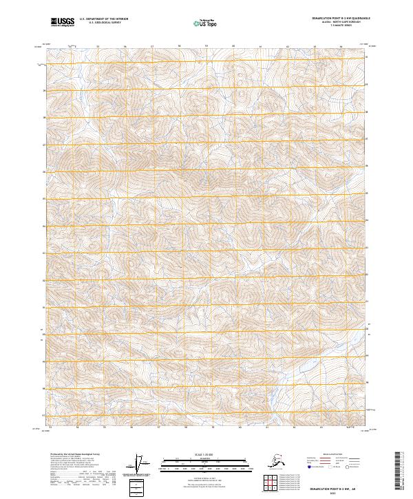 Demarcation Point B-2 NW topographic map thumbnail
