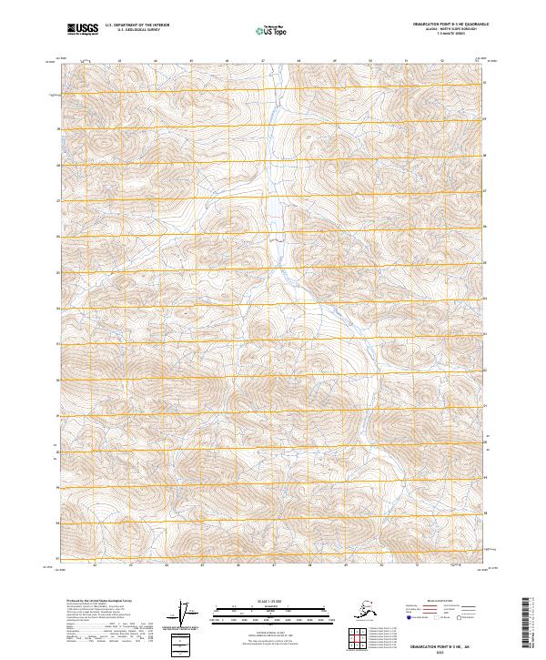 Demarcation Point B-3 NE topographic map thumbnail