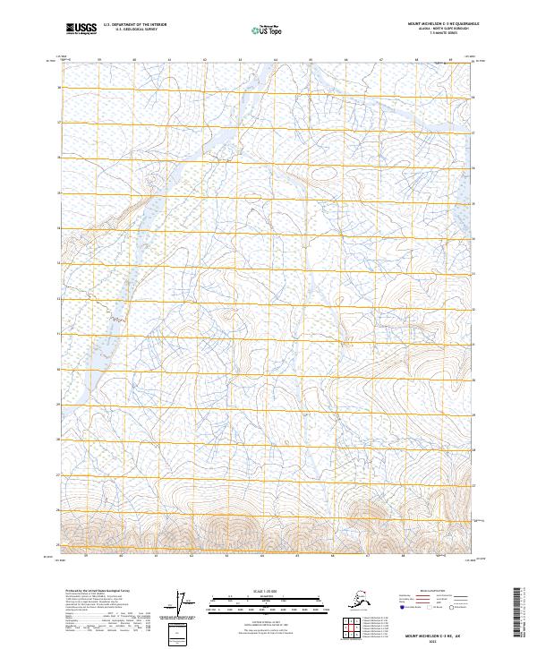 Mount Michelson C-3 NE topographic map thumbnail