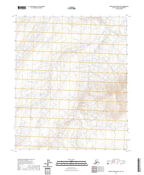 Mount Michelson B-2 NE topographic map thumbnail