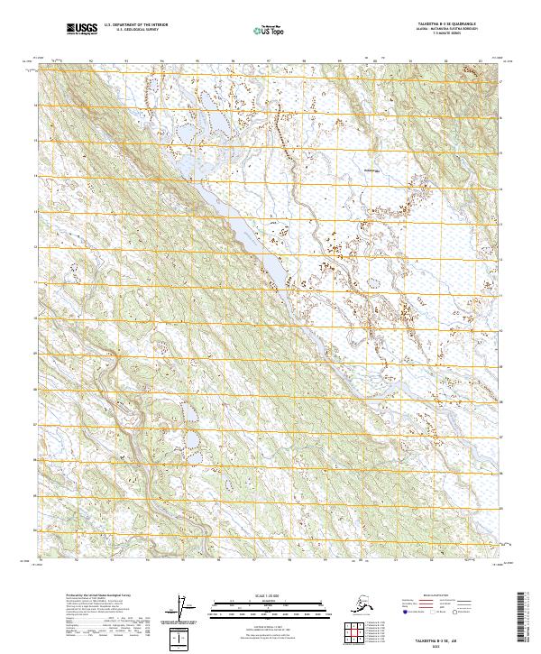 Talkeetna B-3 SE topographic map thumbnail