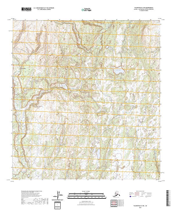 Talkeetna B-2 NE topographic map thumbnail
