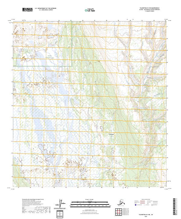 Talkeetna B-3 NE topographic map thumbnail