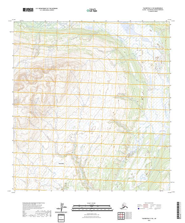 Talkeetna C-2 SE topographic map thumbnail