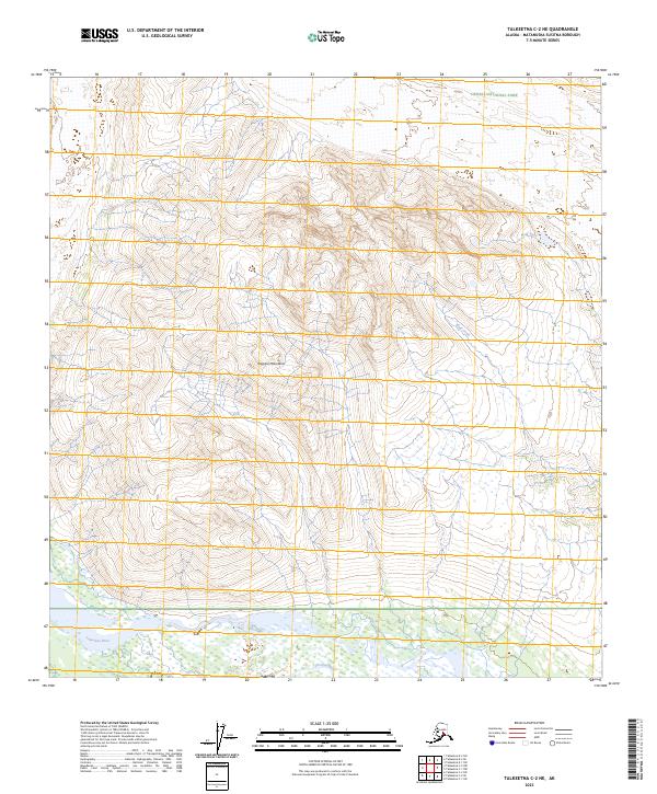 Talkeetna C-2 NE topographic map thumbnail