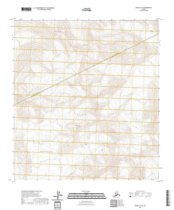 Denali A-2 SE topographic map thumbnail