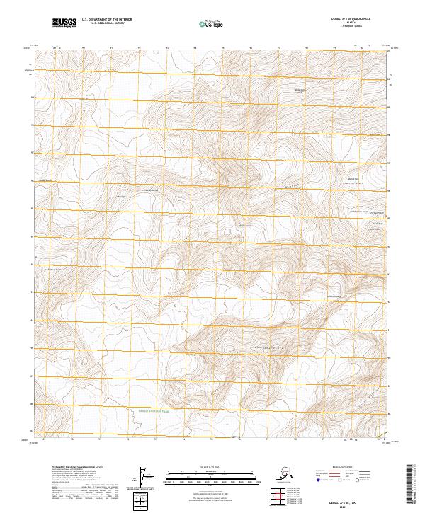 Denali A-3 SE 2023 topographic map thumbnail