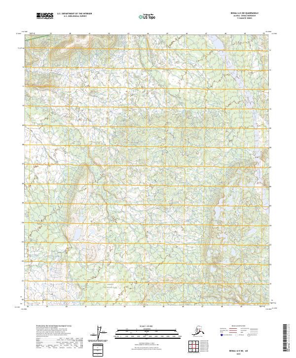Denali A-5 NE topographic map thumbnail