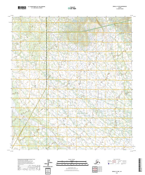 Denali A-5 NW topographic map thumbnail