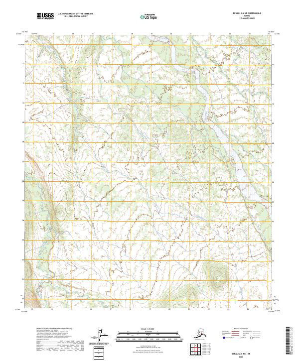 Denali A-6 NE topographic map thumbnail