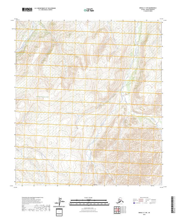 Denali C-1 SW topographic map thumbnail