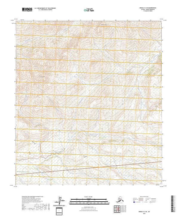 Denali C-2 SE topographic map thumbnail