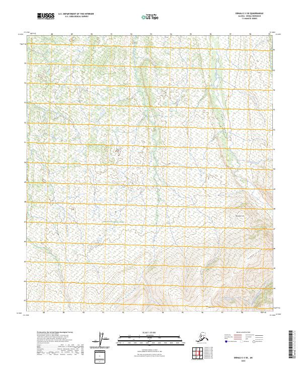 Denali C-3 SE topographic map thumbnail