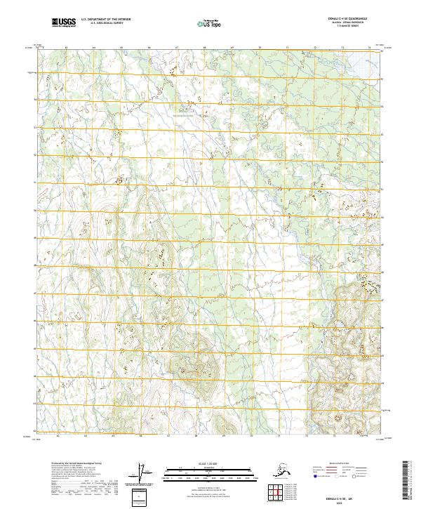 Denali C-4 SE topographic map thumbnail