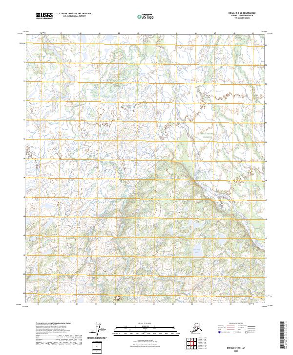 Denali C-5 SE topographic map thumbnail