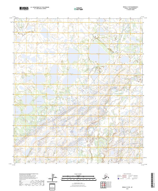 Denali C-5 SW topographic map thumbnail