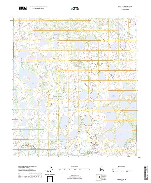 Denali C-6 SE topographic map thumbnail