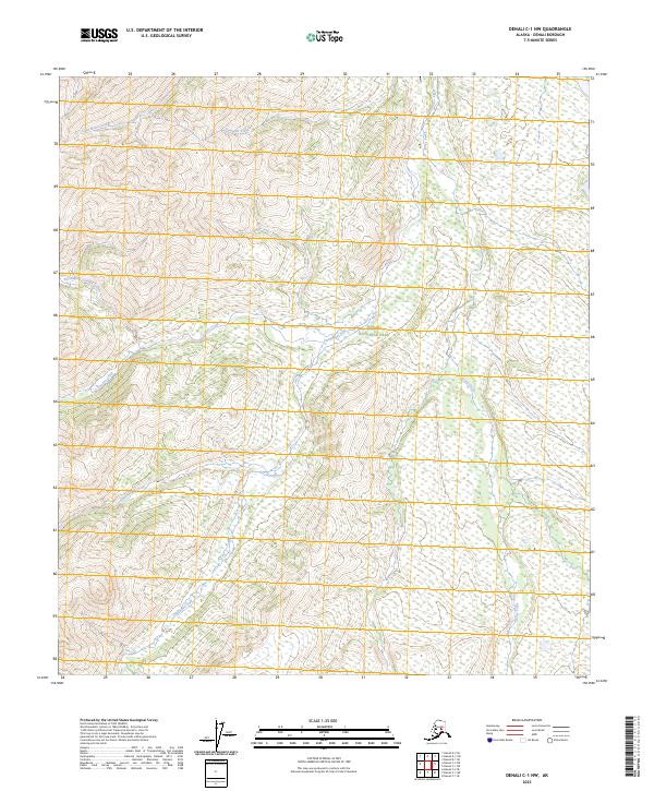 Denali C-1 NW topographic map thumbnail