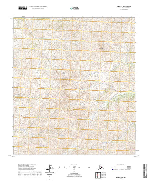 Denali C-2 NE topographic map thumbnail