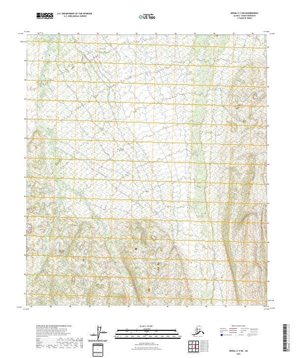 Denali C-3 NE topographic map thumbnail